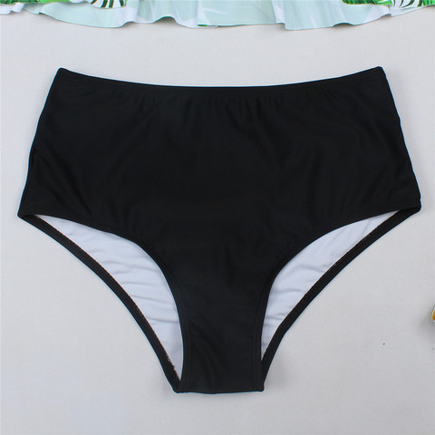 Traje de baño de alta cintura Bikini Tankini traje calzoncillos para natación pantalones cortos Mujer elástico cobertura pantalones de baño S-XL ► Foto 1/6