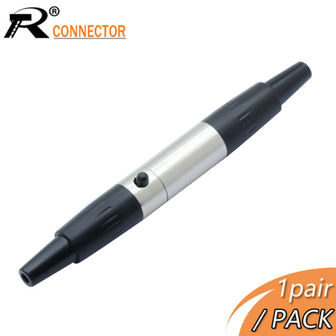 1set Mini XLR 3 4 5 Pin macho + hembra macho XLR conector de Audio micrófono para Cable de adaptador recto ► Foto 1/6