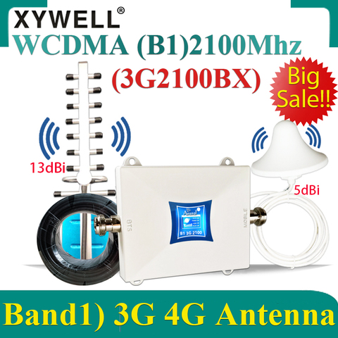 ¡Nuevo! Repetidor de señal 3G LTE(Band1) 2100, amplificador celular 4G WCDMA 2100MHZ, GSM, amplificador de señal móvil 3G 4G ► Foto 1/6