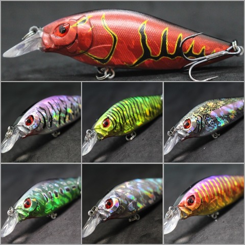 WLure-Señuelos de Pesca Crankbait de 13g, 9cm, tamaño mediano, 1-2 metros de profundidad, ojos vivos duros 3D, de acción estrecha y alta y frecuente, C735 ► Foto 1/6