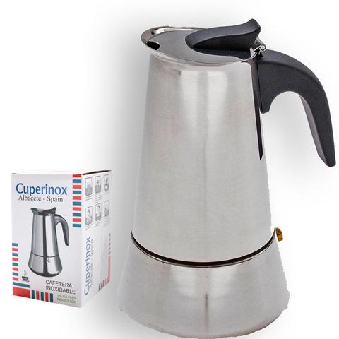 CUPERINOX Cafetera italiana induccion | 10 tazas | cafetera express para placas gas y vitroceramica induccion | para cafe espres ► Foto 1/6