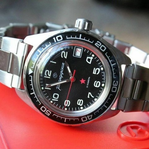 Reloj East commander 020706, reloj de pulsera de cuerda automática, Comandante oriental, Ruso ► Foto 1/4