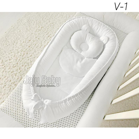 Jaju bebé nido Babynest cama 100x60cm niño nido de bebé juego de cama cuna Set de cuna de bebé cama de bebé ► Foto 1/4