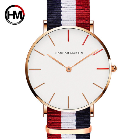 Hannah Martin de la marca de lujo relojes de cuarzo 2022 mujeres señoras Reloj Simple fino las mujeres relojes vestido reloj Relogio femenino ► Foto 1/6