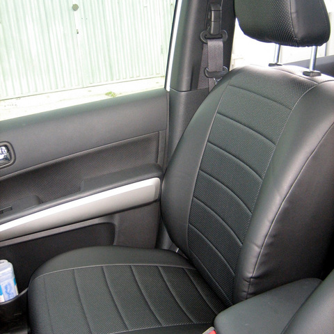 Para Nissan x-trail T31 con 2007-2015 GW. Fundas de asiento de modelo hechas de cuero ecológico [piloto automático modelo eco-leather] ► Foto 1/5