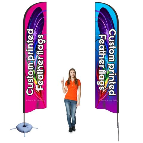 Dos juegos por lote, bandera de playa, Bandera de plumas, impresión personalizada de promoción de publicidad, banderas de ferias comerciales envío gratis ► Foto 1/6