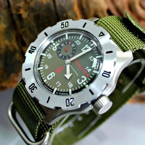 Reloj Vostok K-35 Commander 350501 correa de nailon de cuerda automática ► Foto 1/5