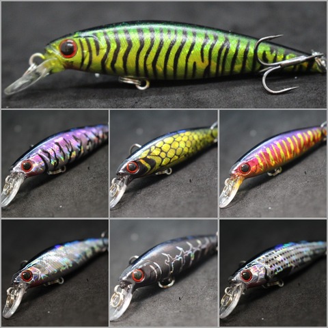 WLure 6g 7,5 cm pequeño hundimiento Minnow Carp señuelo de pesca agua dulce uso apretado Wobble Long Casting M762 ► Foto 1/6