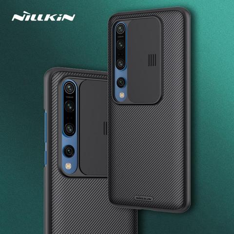 Nillkin-funda para Xiaomi Mi 10 Pro, protector de cámara deslizante, protección de Cámara PC Slim funda de teléfono para Xiaomi Mi10 Mi 10 Pro ► Foto 1/6