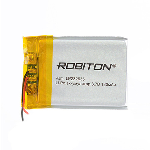 Batería de polímero Li-ion lp232635 robiton, li-pol prism con circuito de protección ► Foto 1/1