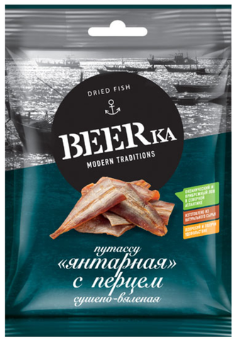 «Beerka»... путассу с перцем сушёно-вяленая 25 г ► Foto 1/1
