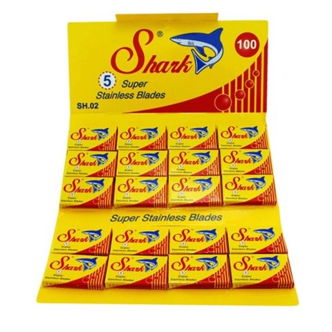 Cuchillas de afeitar Shark de doble filo 1 paquete/100 Uds ► Foto 1/5
