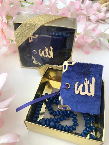 Miniconjunto de Corán con Rosario Tasbeh, Ideas para regalo del Corán, regalos para el Hajj, Mini Corán musulmán colorido ► Foto 1/6