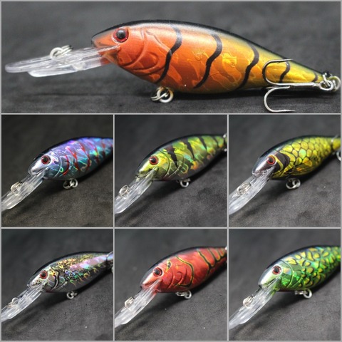 WLure-Crankbait de buceo, 11g, 9,5 cm, 2,5 metros, muy ajustado, con dardos, más de 20 colores, señuelo de pesca C187 ► Foto 1/6