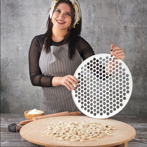 Máquina para hacer ravioles prensa de masa de pastelería, molde pastoso, molde de ravioles, molde para hacer bolas de masa, molde para hornear, herramientas para envoltura de pasta para mujeres, 200/61/37 agujeros ► Foto 1/6