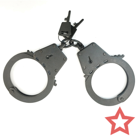 Esposas BRS CRAB MOLE profesional, pulseras de acero galvanizado cromado para guardias de policía y seguridad ► Foto 1/6