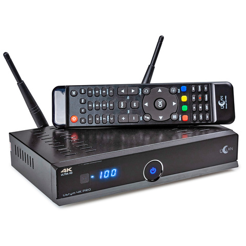 UCLan-receptor de satélite Combo Ustym 4K pro hd, UHD, DVB-S2, DVB-T2, IPTV digital, prefijo para receptor inteligente ruso, sintonizador con wifi, internet, wai, extensión de archivos, youtube, stalker ► Foto 1/5