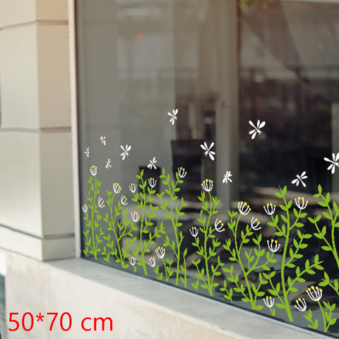 Pegatina de pared para vidrio autoadhesiva, pegatinas de pared impermeables para puerta, ventana, cafetería, casa, decoración del hogar, 1 planta, 2022 ► Foto 1/6