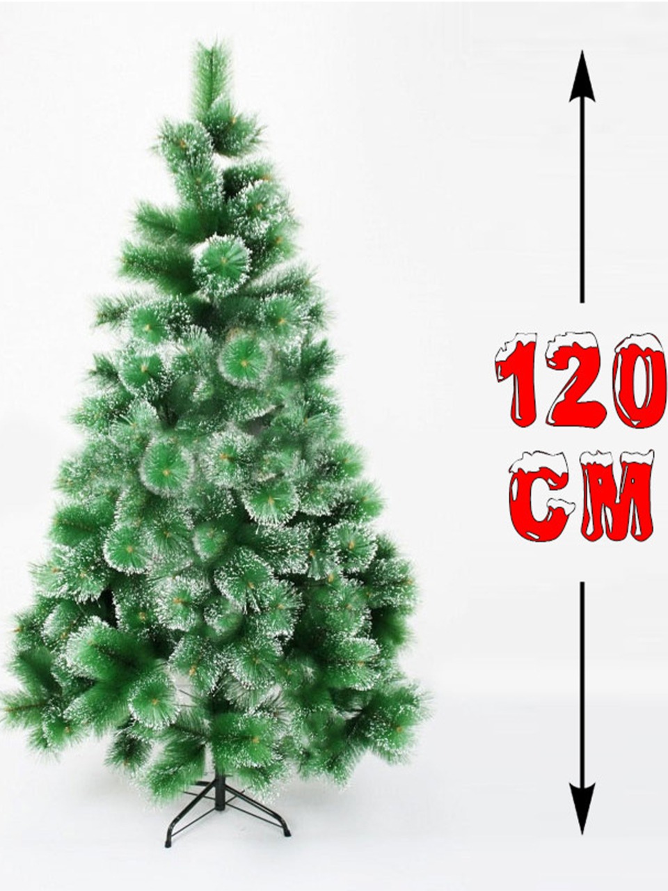 Árbol de Navidad artificial de Año Nuevo abeto verde esponjoso con conos y nieve en las puntas 120/150/210 ► Foto 1/5