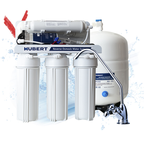 Ro50b-dr Hubert de ósmosis inversa con purificador de agua de la bomba, purificación de agua filtro inverso de 5 etapas ► Foto 1/1