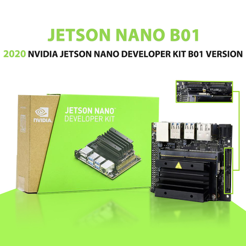 Kit de desarrollo NVIDIA Jetson Nano B01, versión B01, placa de demostración linux, plataforma de desarrollo AI de aprendizaje profundo, novedad de 2022 ► Foto 1/6