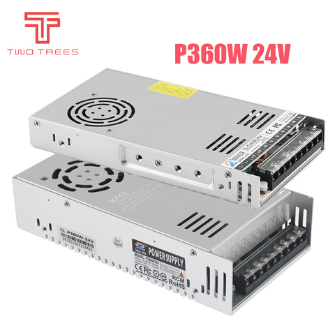 Piezas de impresora 3D, interruptor de alimentación de CA 110V / 220V CC 24V 15A 360W, transformador de fuente de alimentación para impresora Ender 3 ► Foto 1/6