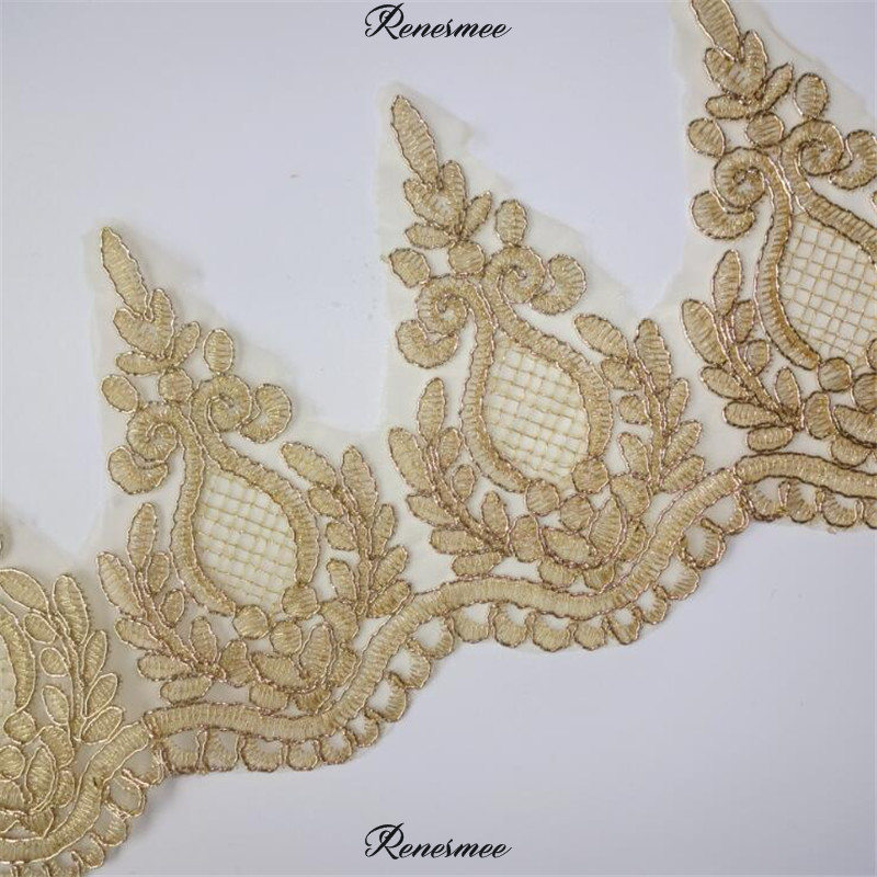 Parches De Encaje Bordados, Vestido De Novia Decorativo Con Apliques
