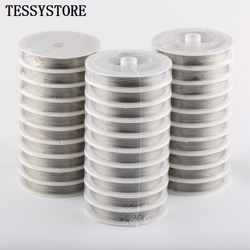 Línea de alambre de acero liso para abalorios, cuerda de hilo para ...