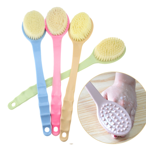 2022 nouveau à Long manche en plastique bain douche dos SPA brosse épurateur peau nettoyage brosses corps pour salle de bain accessoires outil propre ► Photo 1/6