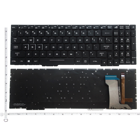 Clavier d'ordinateur portable rétro-éclairé US, pour Asus ROG Strix GL553 GL553VD GL553VE GL553VW GL753 GL753VD GL753VE GL753VW ► Photo 1/6