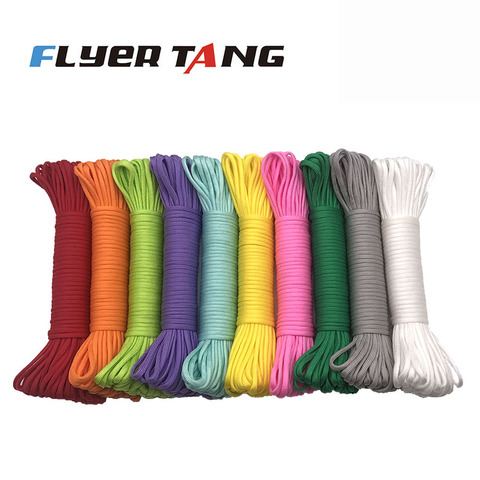 4 tailles Dia.4mm 7 noyaux de support Paracord pour survie Parachute cordon lanière Camping escalade Camping corde randonnée corde à linge ► Photo 1/6