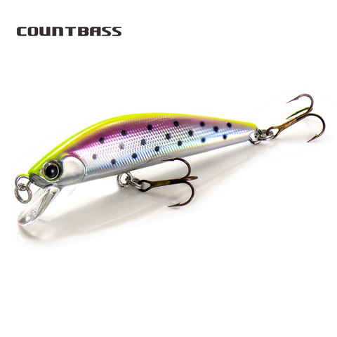 Count-Leurre méné rigide coulant de type wobbler idéal pour la pêche à la truite, au bar noir ou à la perche, Stickbait, 63mm, 7.6g ► Photo 1/6