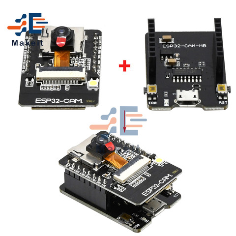 ESP32-CAM-MB WIFI Bluetooth carte de développement OV2640 Module de caméra prise en charge de l'interface Micro USB au Port série téléchargement automatique ► Photo 1/6