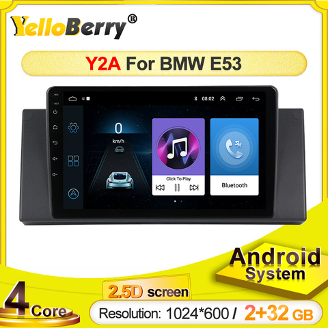 Lecteur Radio GPS de voiture pour BMW E53 X5 E39 Android systerm multimédia 2.5D écran tactile vidéo stéréo ► Photo 1/6