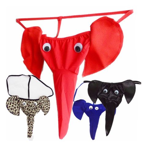 Lingerie Sexy hommes culottes G cordes sous-vêtements éléphant slips culottes érotiques jouets sexuels pour hommes jeu de rôle jeux pour adultes ► Photo 1/6