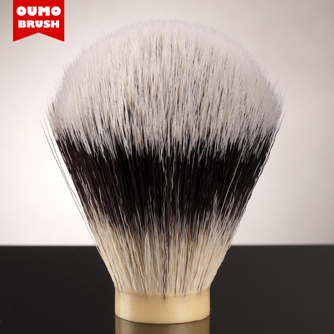 OUMO – brosse de rasage synthétique à deux bandes, imitation de nœuds de cheveux ► Photo 1/4