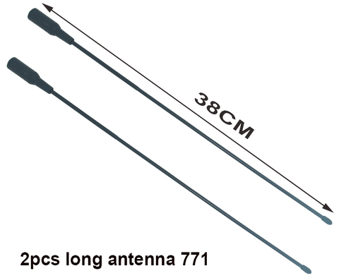 Antenne longue 38 cm pour talkie-walkie baofeng, 2 pièces, 771 ► Photo 1/3