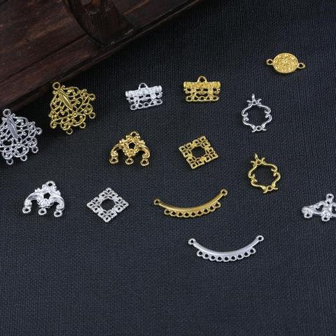 Lot de 10 breloques en filigrane de papillon en or et argent, connecteurs de pendentif pour bricolage de Bracelet, boucles d'oreilles, pince à cheveux artisanale, fabrication de bijoux faits à la main ► Photo 1/6