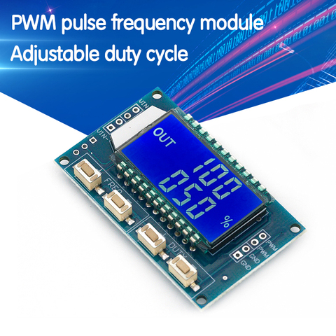 Module réglable d'affichage à cristaux liquides de Module de rapport de fréquence d'impulsion du générateur de Signal PWM 1Hz-150Khz 3.3V-30V Module de carte de PWM ► Photo 1/6