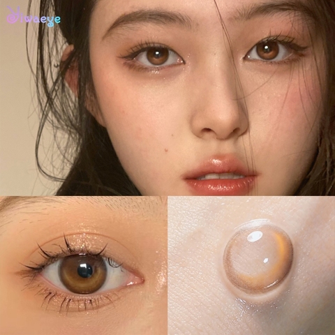 Lentilles de Contact colorées brunes pour les yeux, sans Prescription, pour femmes, beauté, pupille, Halloween, Cosplay, Sexy, maquillage cosmétique ► Photo 1/6