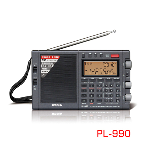 Lusya Tecsun PL-990 Radio stéréo Portable haute Performance bande complète réglage numérique FM AM Radio SW SSB avec récepteur Bluetooth ► Photo 1/6