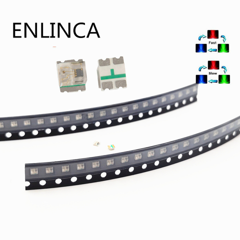 Lampe Led RGB SMD 100 à clignotement lent et rapide, Diodes colorées à monter soi-même, 0807 pièces, 0805 ► Photo 1/4