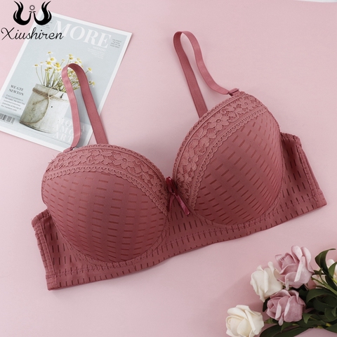 Xiushiren grande taille femmes soutien-gorge 42-48 C D E tasse sous-vêtements sans rembourrage brassière confort femme Lingerie avec bretelles convertibles ► Photo 1/6