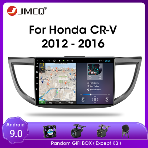 Autoradio JMCQ Android 9.0 pour Honda CRV CR-V 4 RM RE 2012-2016 lecteur vidéo multimédia 2 din T9 DSP RDS 4G + 64G GPS Navigaion ► Photo 1/6