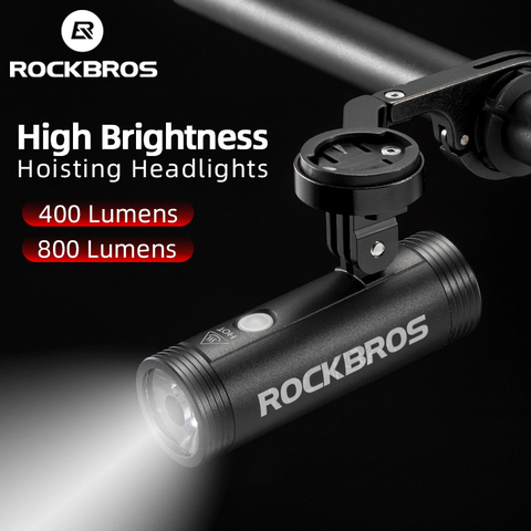 ROCKBROS vélo lumière vélo USB Rechargeable lumière vtt vélo chargeur portatif léger lampe de poche étanche vélo phare ► Photo 1/6