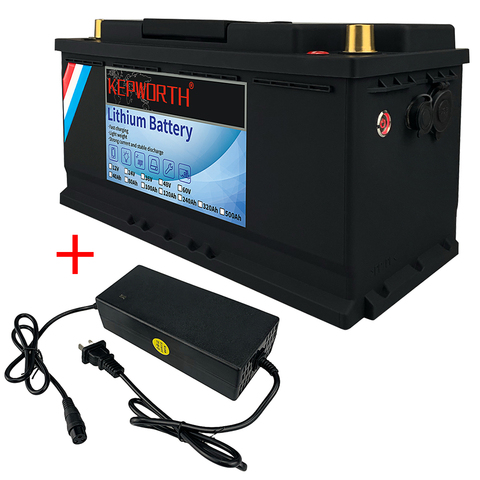 Batterie LiFePO4 12V, 100ah, BMS, capacité de stockage, 3000 Cycles, pour camping-car, voiturette de Golf, tout terrain, système d'énergie solaire, éolienne ► Photo 1/6