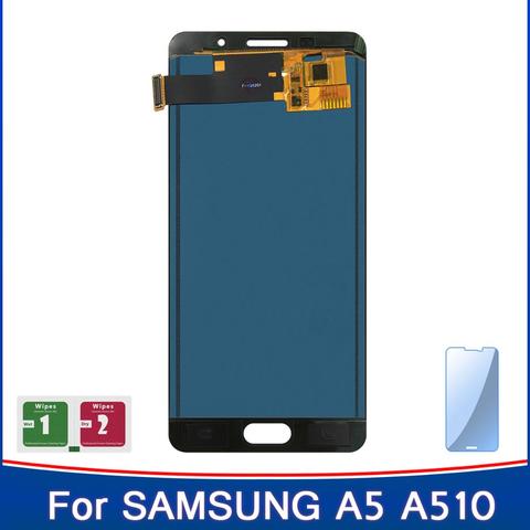 Haute qualité pour Samsung Galaxy A5 2016 A510 A510F A510M A510FD écran LCD pour Samsung Galaxy A5 LCD panneau de capteur d'écran tactile ► Photo 1/6