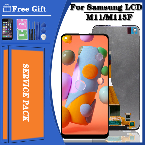 Bloc écran tactile LCD avec châssis, pour Samsung Galaxy M11 M115 SM-M115 M115F M115G/DS, Original ► Photo 1/6