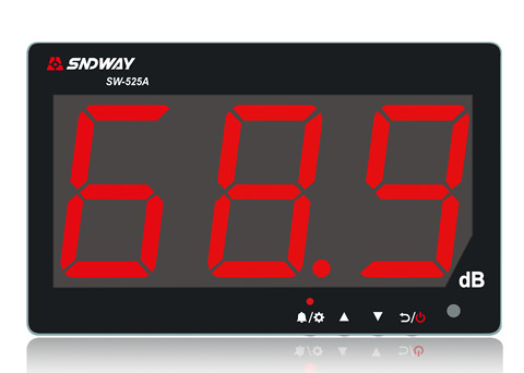 SNDWAY SW-525A testeur de sonomètre 30-130db grand écran LCD affichage tenture murale Type décibel testeur de mesure du bruit alarme ► Photo 1/1