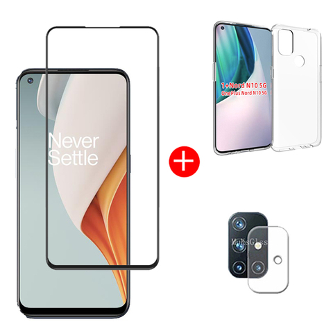 Verre trempé à couverture complète 3-en-1 pour Oneplus Nord N10 verre protecteur d'écran pour appareil photo et objectif Oneplus N100 ► Photo 1/6